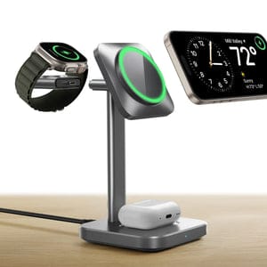 3-in-1 Magnetic Charging Station (15W) - Grey - US PLUG